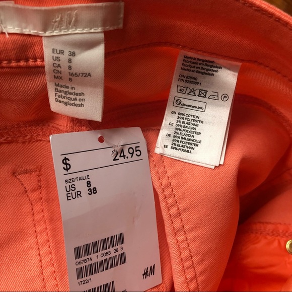 H&M Coral Skinny Jeans - Picture 4 of 4
